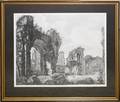 101077 L ROSSINI ENGRAVING THE BATHS OF CARACALLA