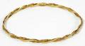 091067 18K YELLOW GOLD BANGLE BRACELET WEIGHING 64G