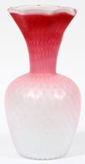 THOMAS WEBB  SONS ENGLISH SATIN GLASS VASE