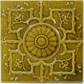 100135 ANTIQUE OLIVE GREEN TILE MINTON HOLLINS H6