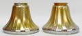 091204 STEUBEN GOLD AURENE GLASS SHADES H49 DIA58