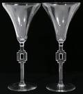 100150 R LALIQUE HAGANAUER CRYSTAL STEMWARE