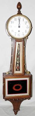 091224 WATERBURY BANJO CLOCK H42 ELECTRIC