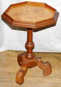091212 WALNUT PEDESTAL STAND C1960 H23 W15