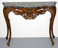 082123 MARBLE TOP CONSOLE