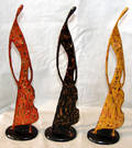 082104 TRAN M TUAN LACQUER  MIXED MEDIA SCULPTURES
