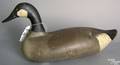 Carved and painted goose decoy