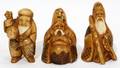 021232 JAPANESE IVORY FIGURAL NETSUKE 3 SIGNED