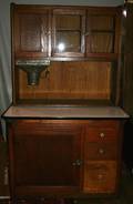 101239 AMERICAN OAK HOOSIER CABINET EARLY 20TH C