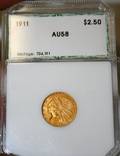 100205 US INDIAN HEAD 250 GOLD COIN AU58 1911