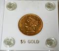 100198 US LIBERTY 500 GOLD COIN AU58 1886