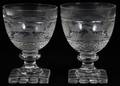 CUT CRYSTAL WATER GOBLETS C 1900 14 PIECES