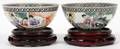 CHINESE HAND PAINTED PORCELAIN BOWLS PAIR