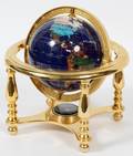 GLOBE OF THE WORLD W INLAYS