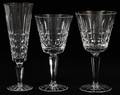 CRYSTAL STEMWARE 46 PIECES