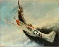 JB DENEEN WWII AIRCRAFT COLOR PRINT ON CANVAS