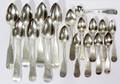 021268 AMER COIN SILVER SPOONS TEASPOONS  LADLE