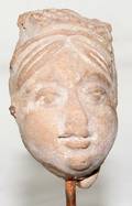 101284 JAPANESE TERRACOTTA MINIATURE HEAD H 1 34