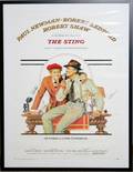 100241 THE STING AUTOGRAPHED MOVIE POSTER 38x26