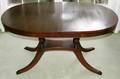 091331 DUNCAN PHYFE STYLE MAHOGANY DINING TABLE L56