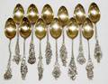 091305 REED  BARTON STERLING SILVER DEMITASSE SPOONS