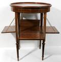 091316 LOUIS XVI STYLE MAHOGANY PARLOR TABLE DIA23