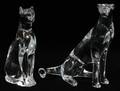 BACCARAT CRYSTAL ANIMAL FIGURINES 2 PIECES