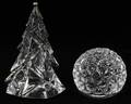 BACCARAT CHRISTMAS TREE  WATERFORD PAPERWEIGHT
