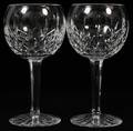WATERFORD LISMORE CRYSTAL BALLOON WINES EIGHT