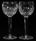 WATERFORD LISMORE CRYSTAL WINE HOCKS EIGHT