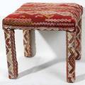 021318 KILIM TURKISH COVERED BENCH H 18