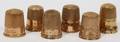 021282 ANTIQUE 10 KT  14 KT YELLOW GOLD THIMBLES