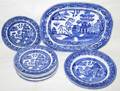 101338 JOHNSON BROS BLUE WILLOW WEDGWOOD PLATTER