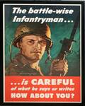 100264 SCHLAIKJER WW2 POSTER BATTLEWISE INFANTRYMAN