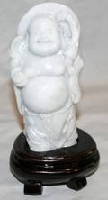 091360 CHINESE CARVED JADE FIGURE OF HOTEI H55