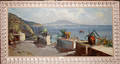 082250 HUGO OIL ON CANVAS MEDITERRANEAN TERRACE