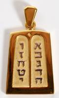 14KT YELLOW GOLD TEN COMMANDMENTS CHARM