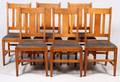 MISSION STYLE DINING CHAIRS 6