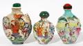 021355 CHINESE MOLDED PORCELAIN SNUFF BOTTLES