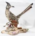 010279 BOEHM BISQUE BIRD ROADRUNNER H 12 L 12