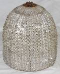 010266 CRYSTAL GLOBE FORM CEILING LIGHT C 1920 H 9
