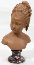 100331 AFTER HOUDON TERRA COTTA FIGURE OF GIRL