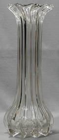 082278 MOLDED GLASS TALL VASE