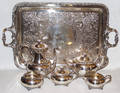 082273 WILCOX SILVER PLATE TEA  COFFEE SERVICE