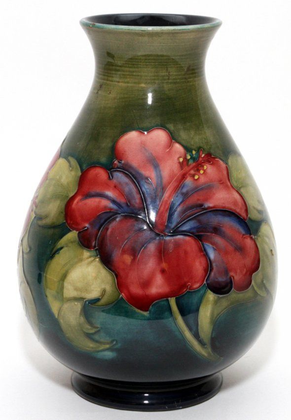 Realized price for MOORCROFT HIBISCUS POTTERY GINGER JAR