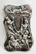 WM B KERR  CO ART NOUVEAU STERLING MATCH SAFE