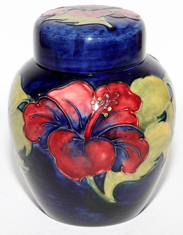 Realized price for MOORCROFT HIBISCUS POTTERY GINGER JAR