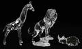 SWAROVSKI CRYSTAL ANIMAL FIGURINES THREE PIECES