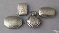 Four Birmingham silver vinaigrettes 18071818