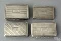 Four Birmingham silver vinaigrettes ca 18251835